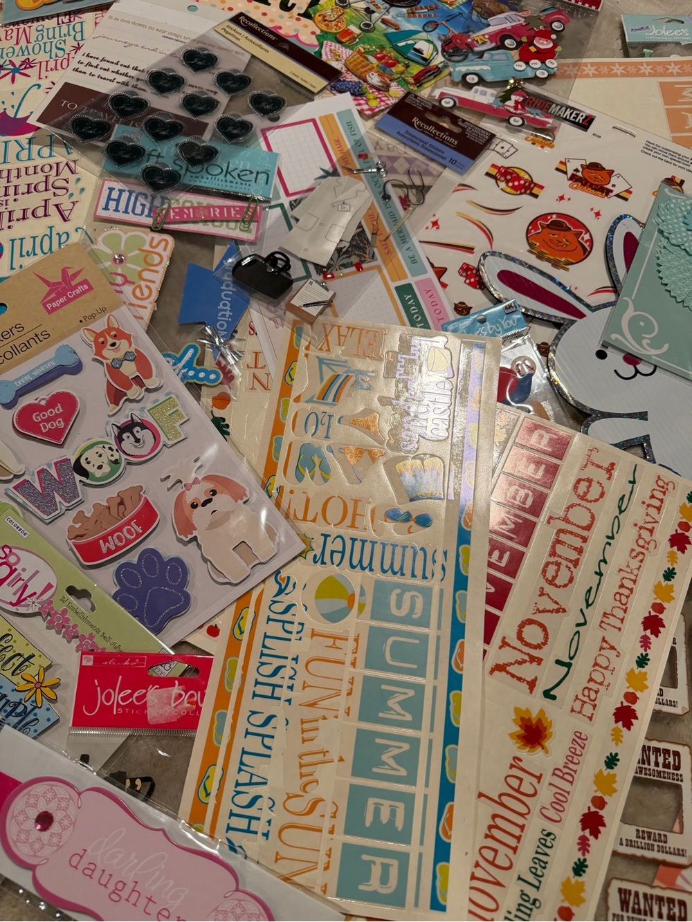 Sticker Assortment Pack - Multi Color Scrapbook Stickers - Picture 4 of 5